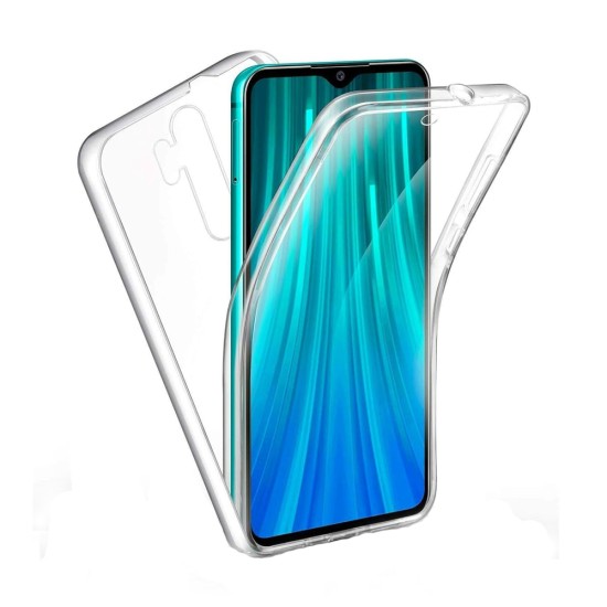 Capa de Silicone 360º para Xiaomi Redmi Note 8 Pro Transparente